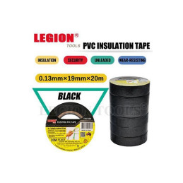 RUBAN PVC NOIR ISOLANT 20M CRT10 T367-BK