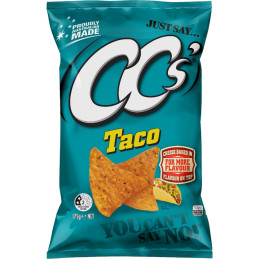 CC'S C/CHIPS TACO 175GM CRT12