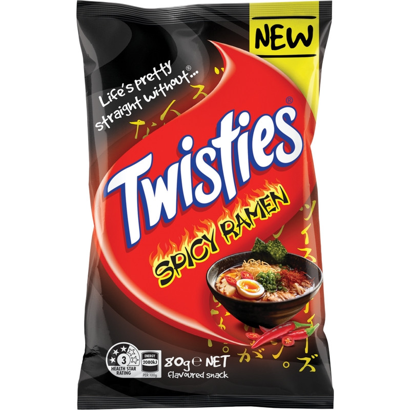 TWISTIES SPICY RAMEN 80GM CRT23