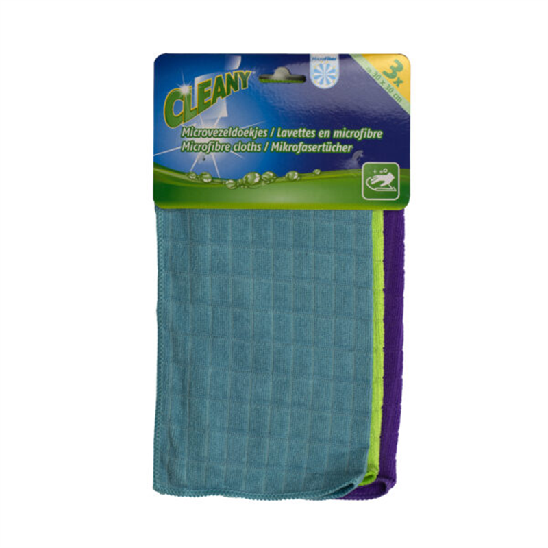 MICROFIBRE LAVETTE 30x30CM x3 CRT60