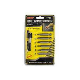 SET DE 7 EMBOUTS VISSEUSE CRT12 T728