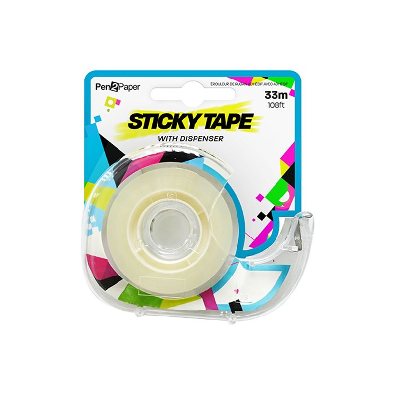 ROULEAU SCOTCH TRANSPARENT + DÉVIDOIR CRT24