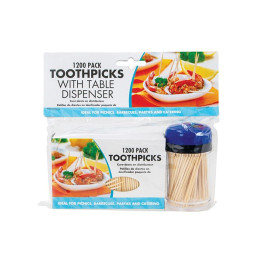 CURE DENTS BOIS DISTRIBUTEUR + RECHARGE X1200 BC0119 CRT24