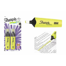 SHARPIE SURLIGNEUR JAUNE PACK DE 2 2128226 CRT6
