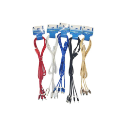 CABLES 2M USB 3 EN 1: TYPE C/ MICRO USB/ LIGHTNING CRT20