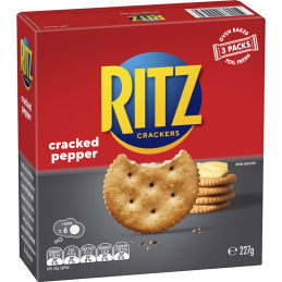 RITZ CRACKER POIVRE NOIR 227GM CRT8