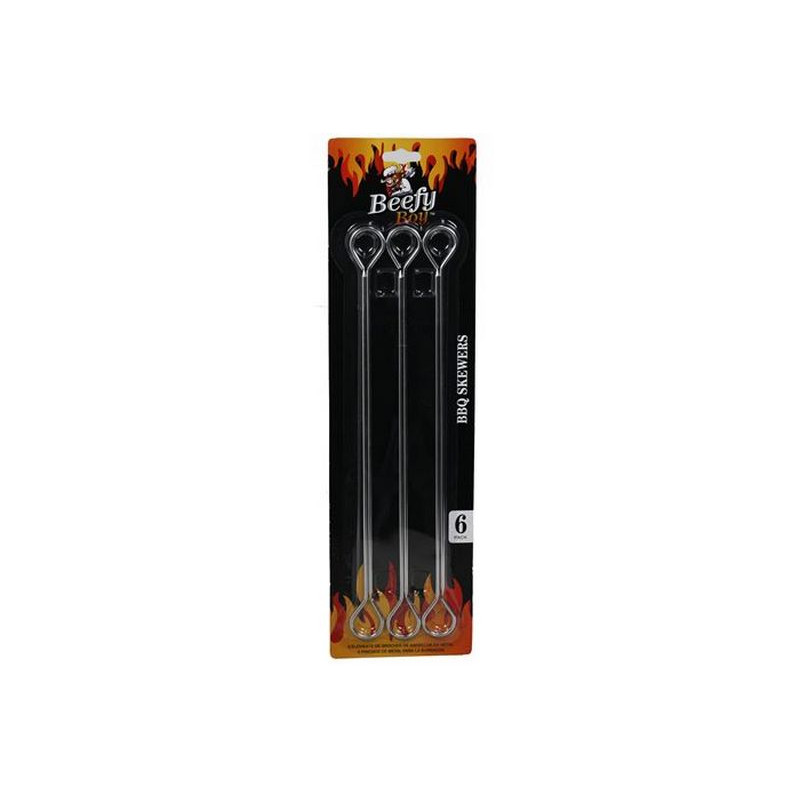 PIC A BROCHETTE METAL 26CM X6 CRT24 KA0042