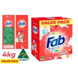 FAB FRESH BLOSSOM - LESSIVE EN POUDRE 4KG CRT3