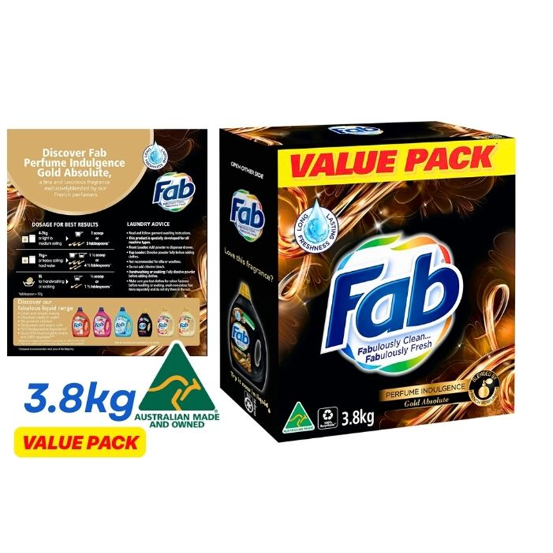 FAB GOLD ABSOLUTE - LESSIVE EN POUDRE 3.8KG CRT3