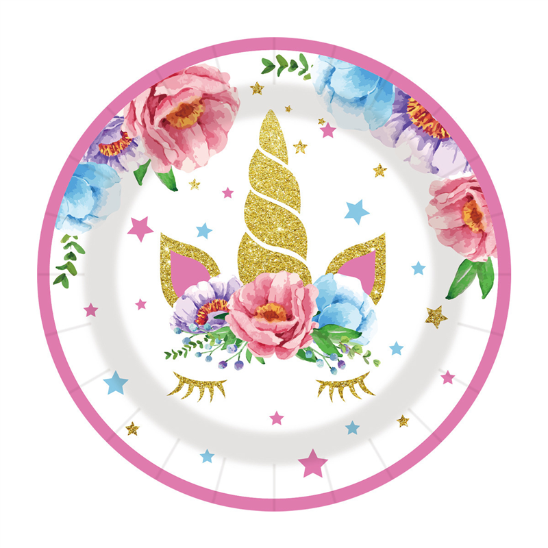 ASSIETTE X10 23CM LICORNE