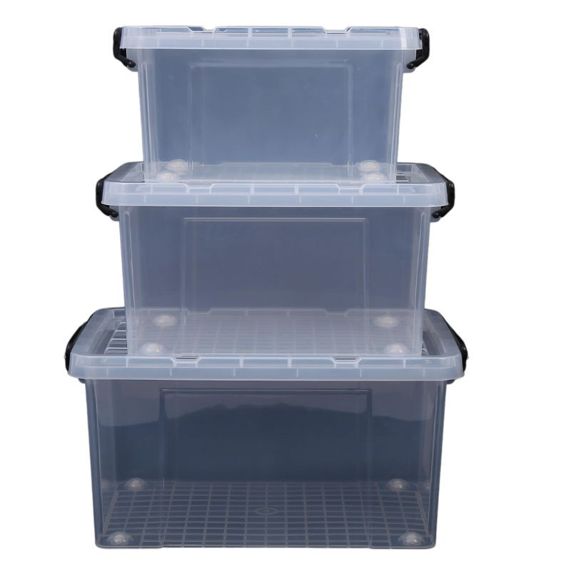 BOX PLASTIQUE + COUVERCLE 46X33X25.5CM CRT12