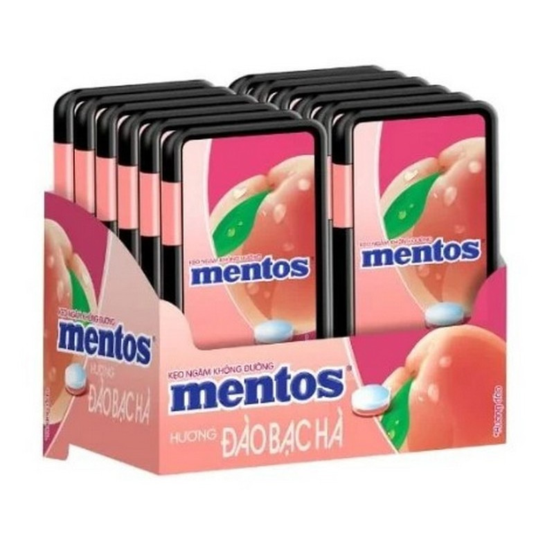 MENTOS FRUIT MINT - PEACH 17,5G BTE12/ CRT72