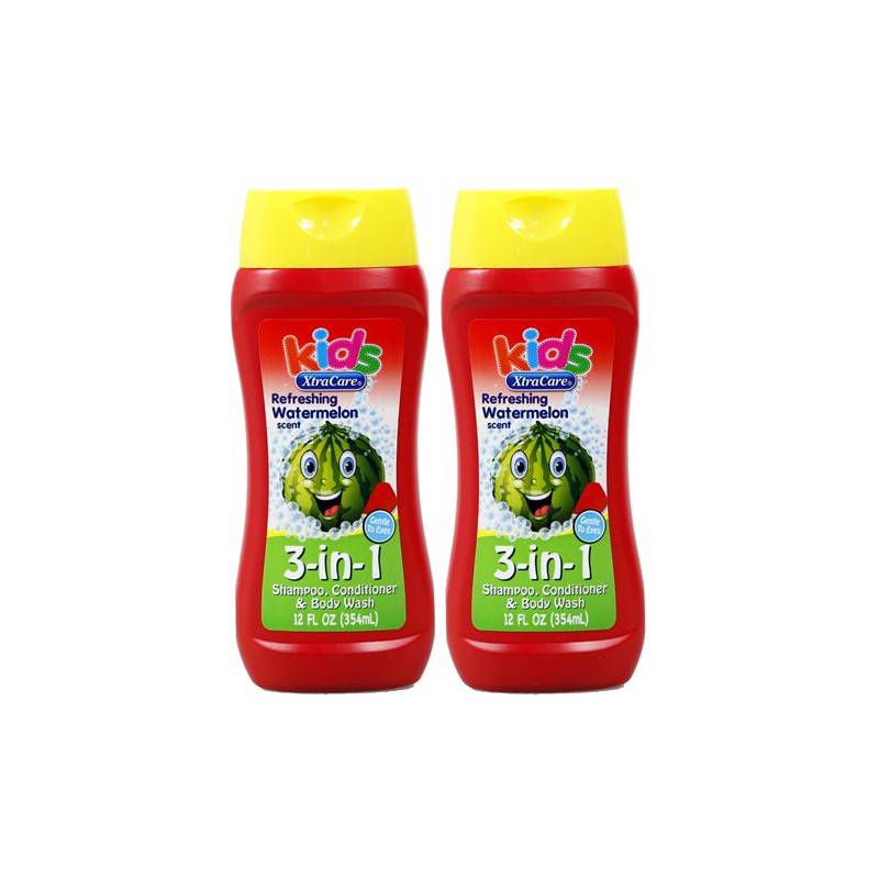 XTRACARE - 05976 GEL DOUCHE ENFANT 3 EN 1 PASTEQUE 354ML CRT24