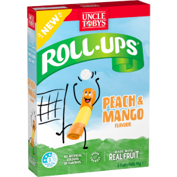 UNCLE TOBYS - ROLL UP PEACH  et  MANGO 94GR CRT12