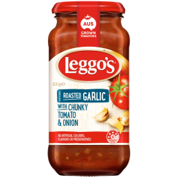 LEGGO'S - SAUCE ROASTED GARLIC 500GR CRT6