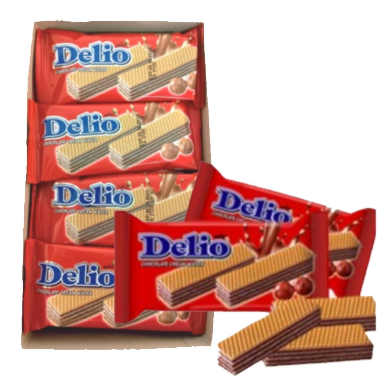DELIO CREAM WAFER - CHOCOLATE 24 X 16G CRT12