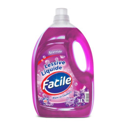 LESSIVE LIQUIDE FACILE 3L LAVANDE CRT4