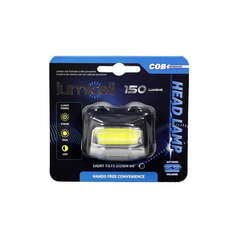 LAMPE FRONTALE LUMICELL 7X4,5CM 150 LUMENS CRT24 IL0315