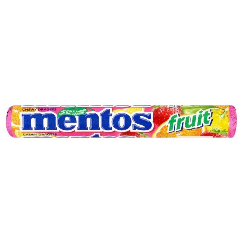 MENTOS ROLL - FRUIT 37G DIS24/ CRT96