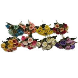 BOUQUET FLEURS ARTIFICIELLES 10FLEURS/5TIGES 30CM