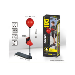 PUNCHING BALL SUR RESSORT + GANTS 105 CM