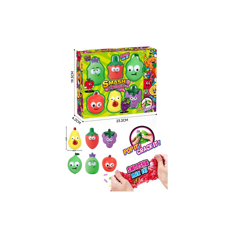 SET 6PCS LEGUMES SLIME