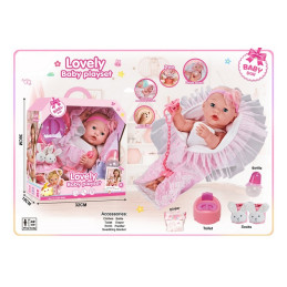 COFFRET POUPEE 40CM LOVELY