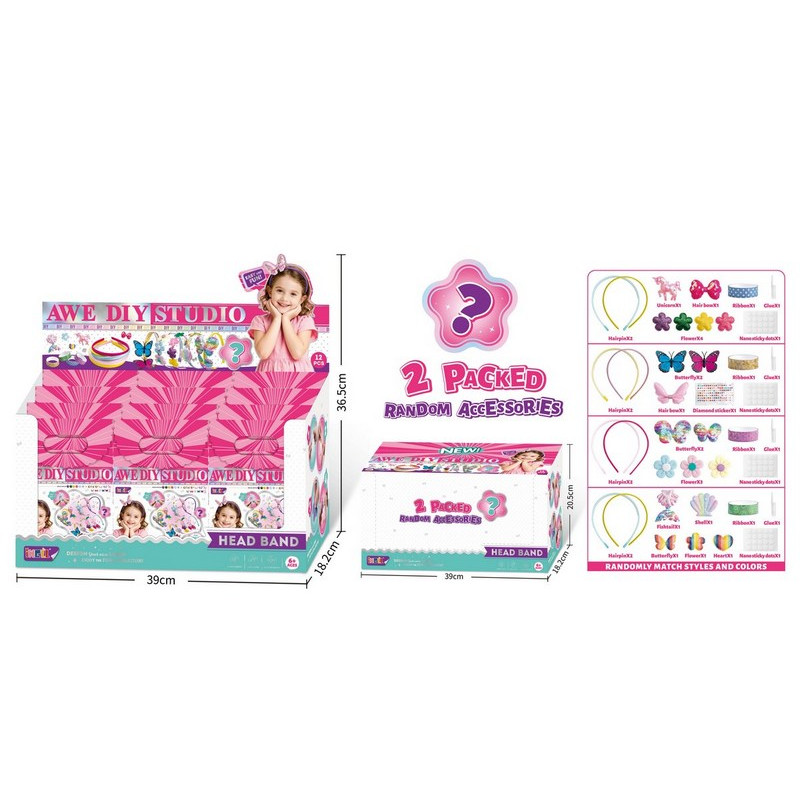 KIT ACCESSOIRES CHEVEUX 4MOD ASST DIS12