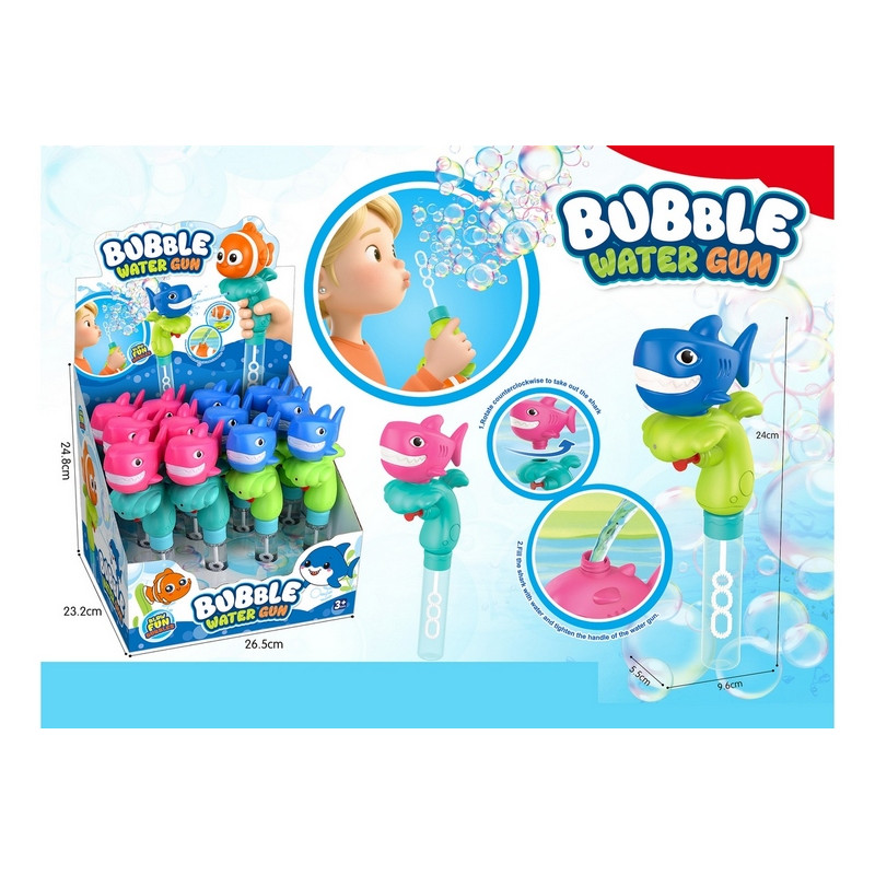 PISTOLET A EAU ET BULLES DE SAVON SHARK DIS12