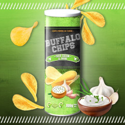 BUFFALO CHIPS SOUR CREAM OIGNON 100G CRT24