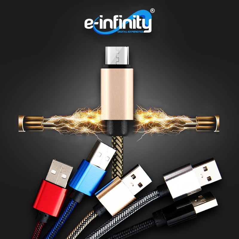 USB CABLE POUR IPHONE5 AND+ 1.5M NYLON STYLE