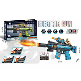 FUSIL SON ET LUMIERE 34CM ELECTRIC GUN