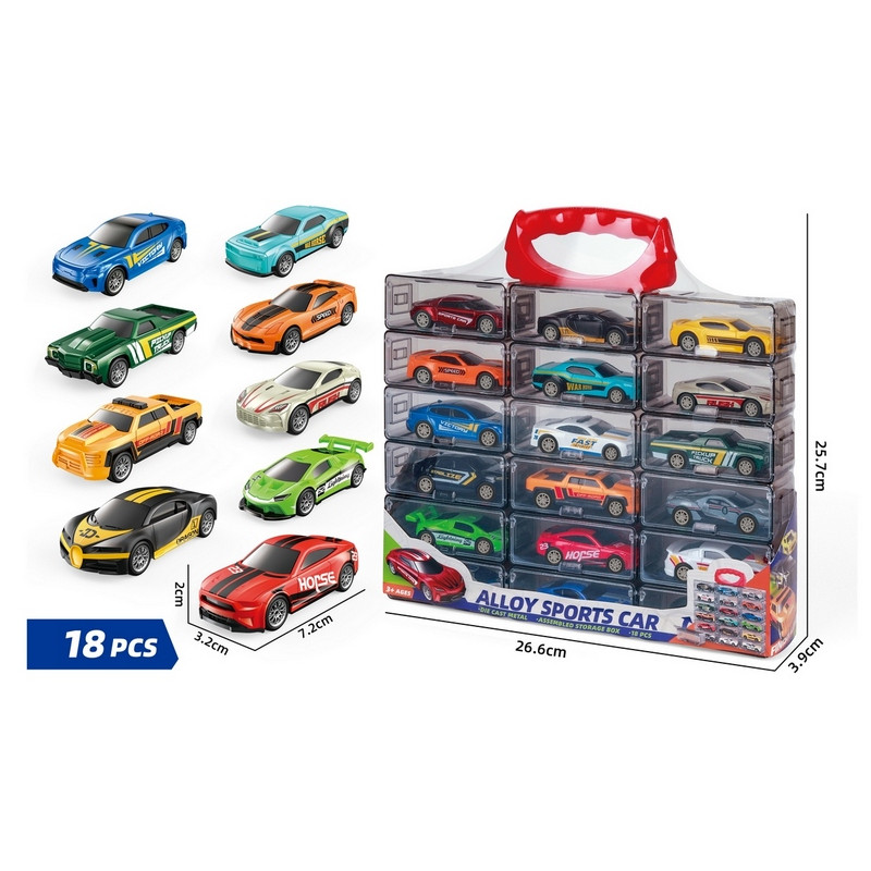 COFFRET 18 VOITURES ASST
