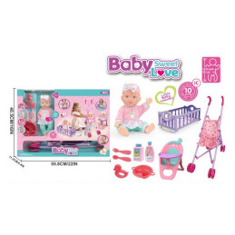 SET POUPEE BABY SWEET LOVE