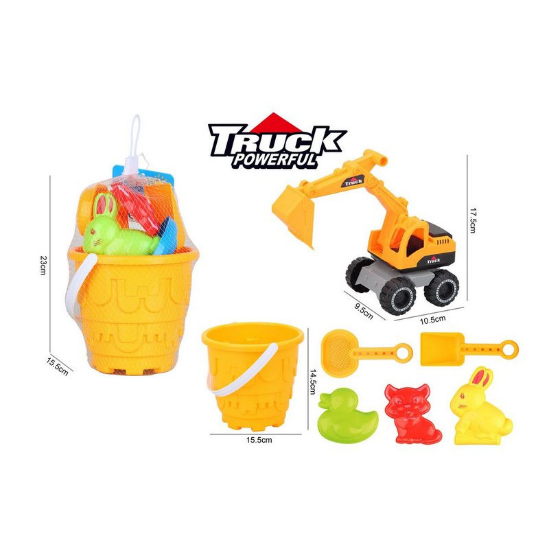 SET PLAGE PELLETEUSE TRUCK POWERFUL