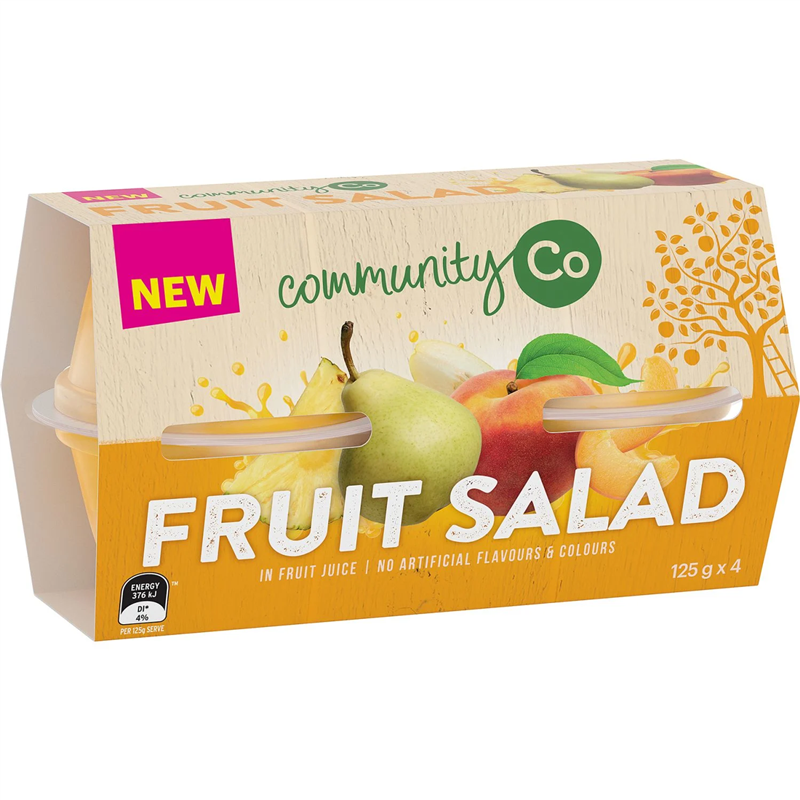 COMM CO COCKTAIL DE FRUITS COUPELLE 4X125GR CRT6