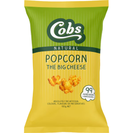 COBS POPCORN CHEDDAR CHEESE 100GR CRT12