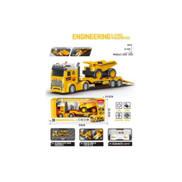 SET CAMION CHANTIER ENGINEERING FLATBED TRANSPORTER