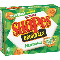 ARNOTT'S - SHAPES ORIGINALS BBQ 175GR CRT24