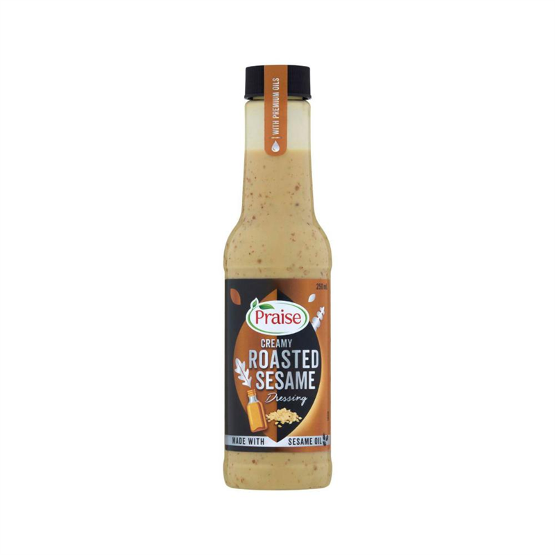 PRAISE VINAIGRETTE ROASTED SESAME 250ML CRT8