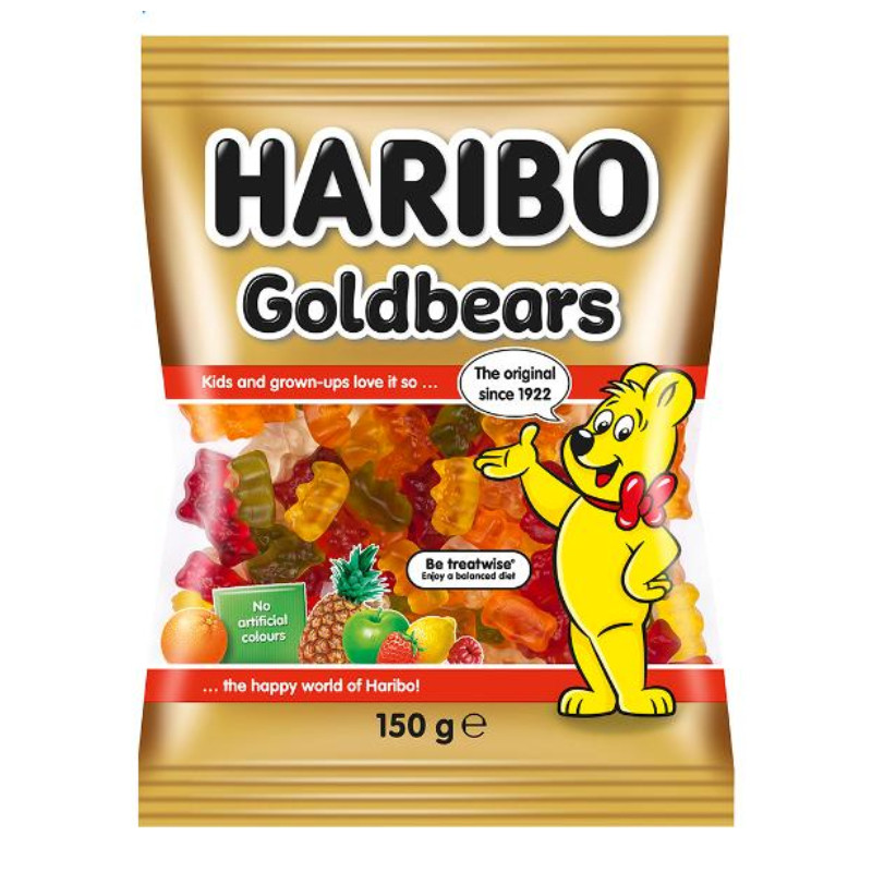 BONBON HARIBO OURSONS GOLD 150G CRT14