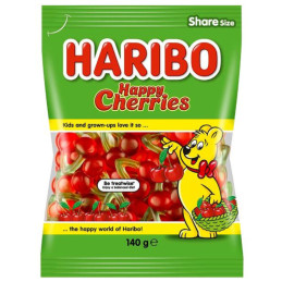 BONBON HARIBO HAPPY CHERIES 140G CRT14