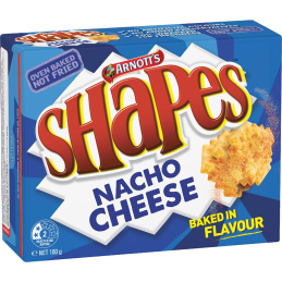 ARNOTT'S - SHAPES NACHO CHEESE 160GR CRT24