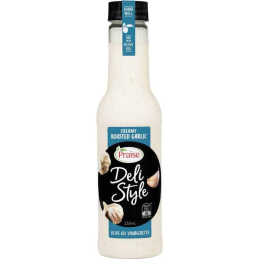 PRAISE VINAIGRETTE CREAMY ROASTED GARLIC 250ML CRT8