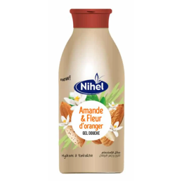 NIHEL GEL DOUCHE 500ML AMANDE ET FLEUR D'ORANGER 500ML CRT12