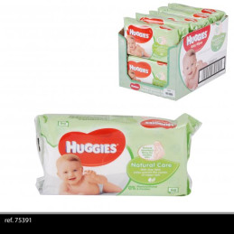 HUGGIES LINGETTES X56 NATURAL ALOE VERA CT10