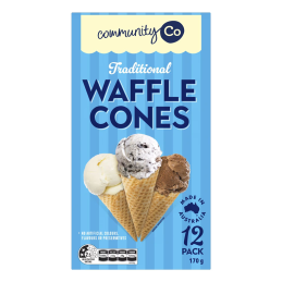 COMM CO - CONE WAFFLE X12 170GR CRT8