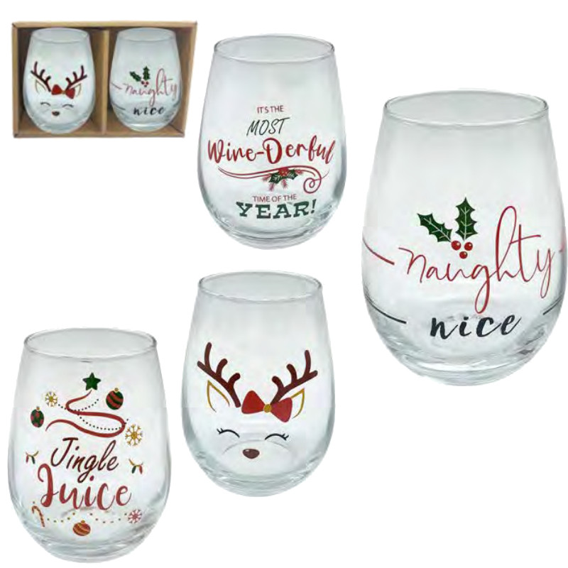 VERRES NOEL X2