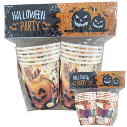 GOBELET CARTON 10PCS HALLOWEEN