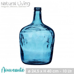 NATURAL LIVING - DAME JEANNE 10LTR BLEU 1/CRT